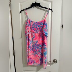 Lilly Pulitzer Pink and Blue Patterned Dress